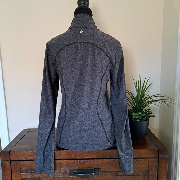 Tuff Athletics Zip Front Active Jacket Grey  Medium Activewear Top Long Sleeved - Picture 5 of 15